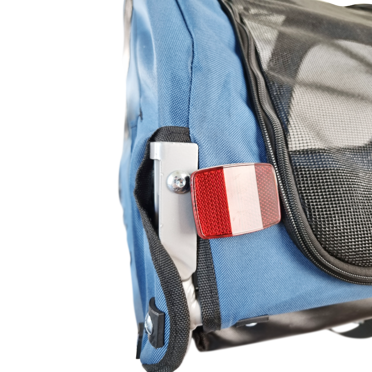 Fahrradanhänger Streamline - schwenkbares Vorderrad - blau