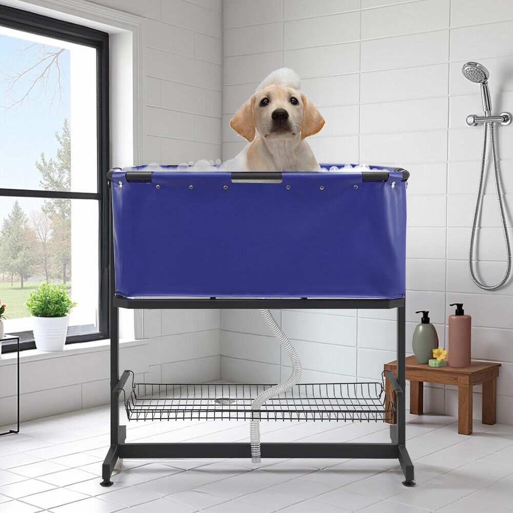 Hundebadewanne blau 101 x 50 x 105cm