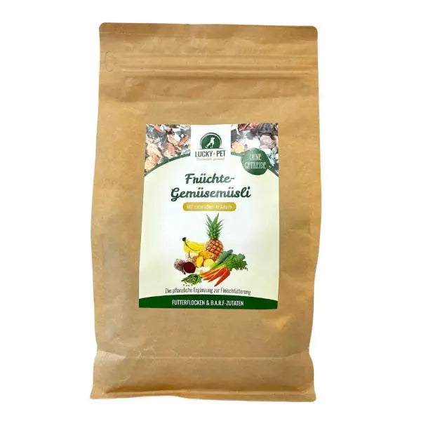 Früchte-Gemüsemüsli 1 kg | Futterflocken Lucky-Pet