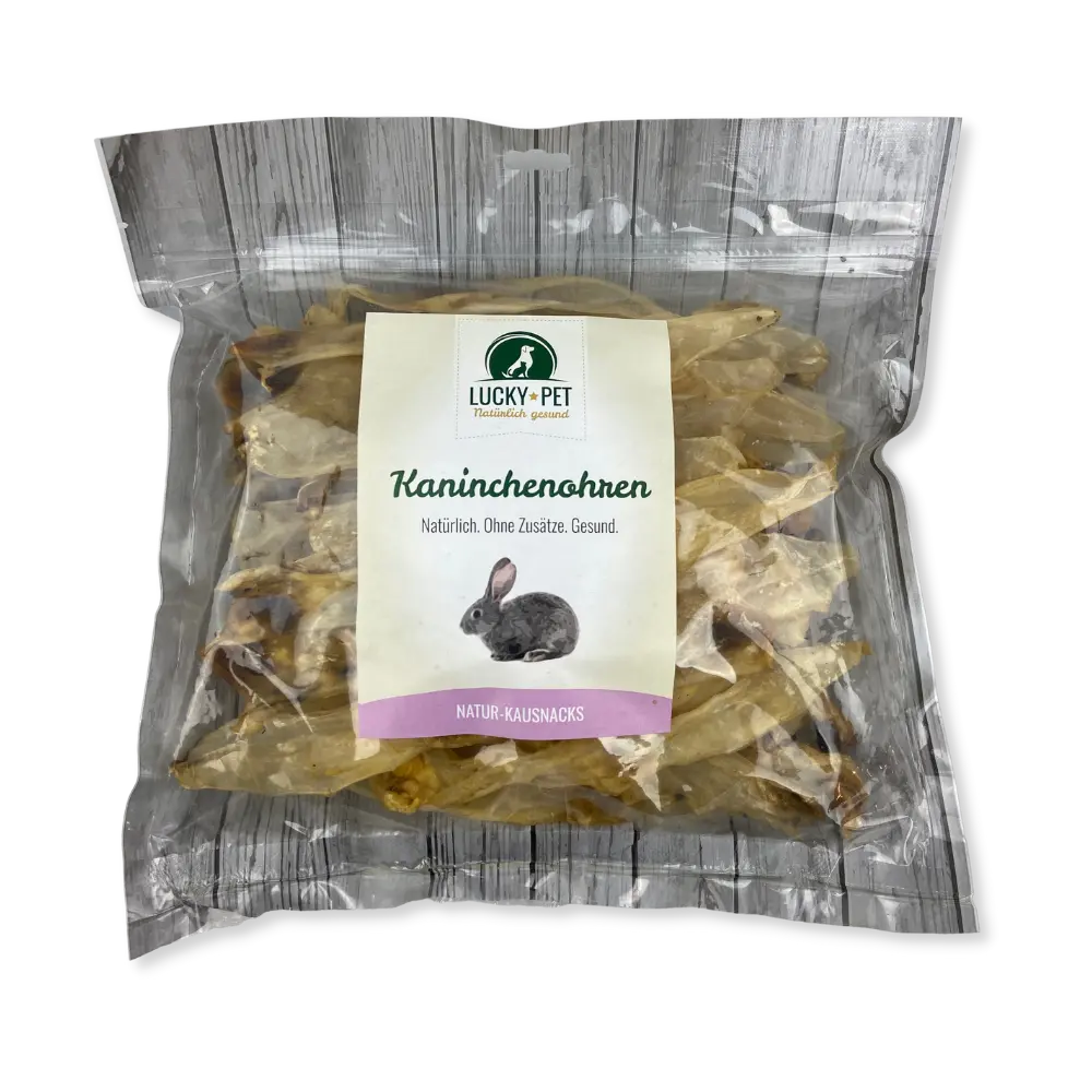 Lucky-Pet Kaninchenohren 250 g | 100% Kaninchen Lucky-Pet