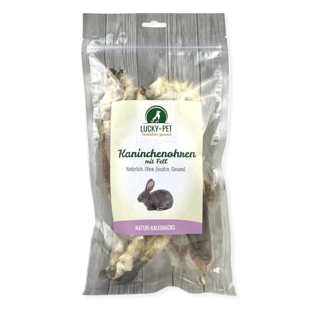 Lucky-Pet Kaninchenohren mit Fell 100 g Lucky-Pet