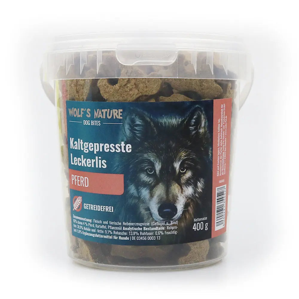Wolf´s Nature ® Dog bites mit Pferd 400 g Lucky-Pet