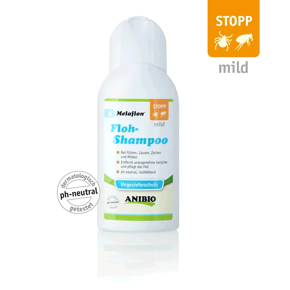 ANIBIO Melaflon Floh-Shampoo 250 ml Hundeshop-Wurfkiste24 ➤ Wurfkisten für Hunde
