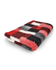 Vetbed Hundedecke Floorhöhe 28mm | 3 farbig rot | Anti - Rutsch| - Vetbed Hundedecke 28mm