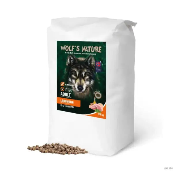 Wolf's Nature Adult Landhuhn | Trockenfutter - Hundefutter