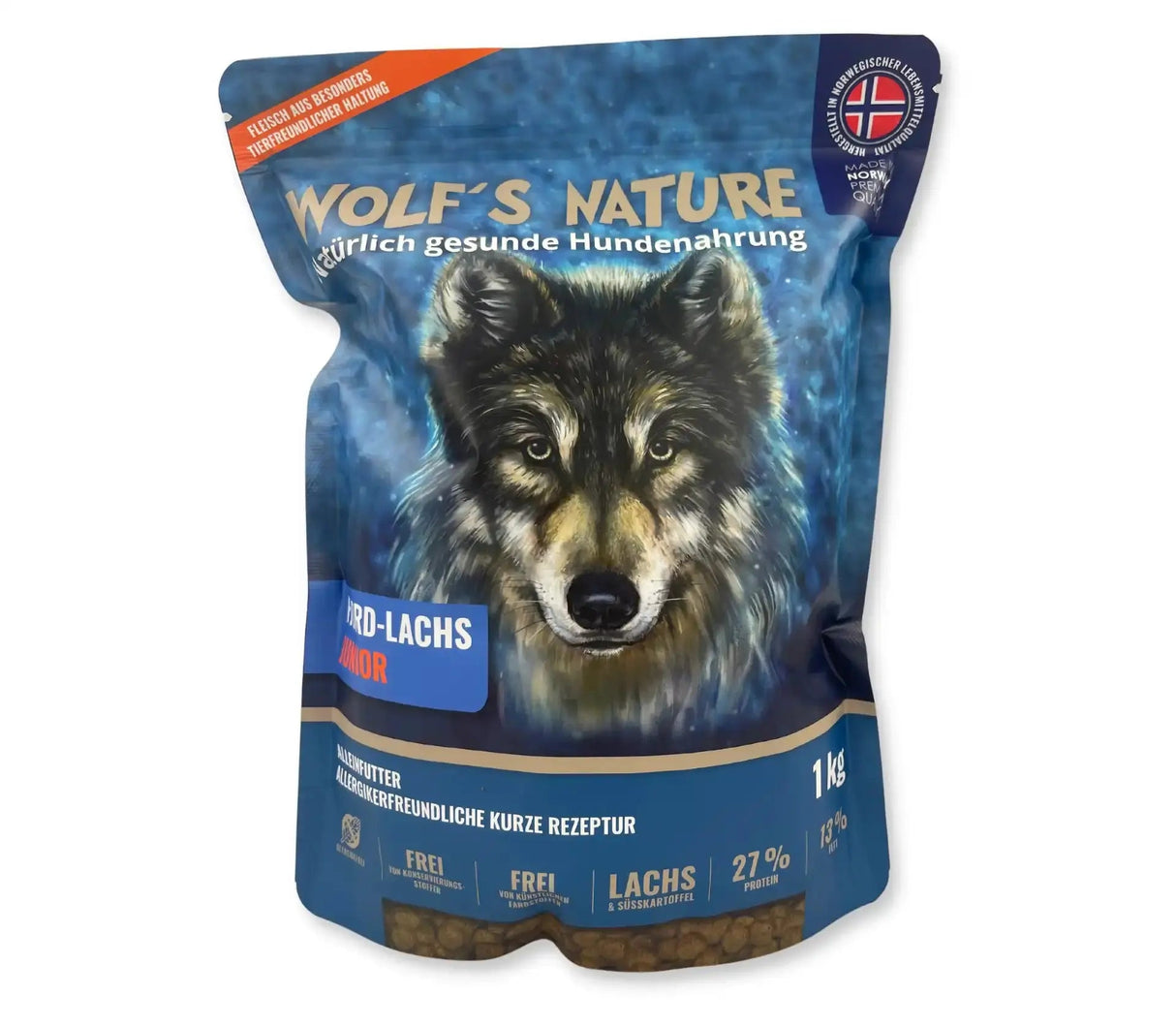 Wolf's Nature Fjord - Lachs Junior Welpenfutter - Hundefutter