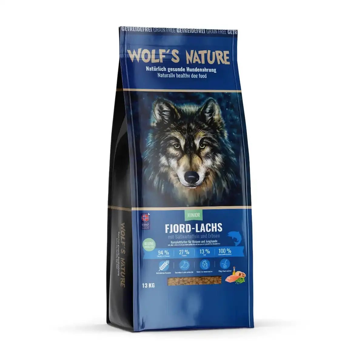 Wolf's Nature Fjord - Lachs Junior Welpenfutter - Hundefutter