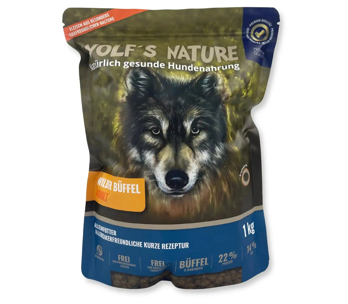 Wolf's Nature Wilder Büffel | Trockenfutter - Hundefutter