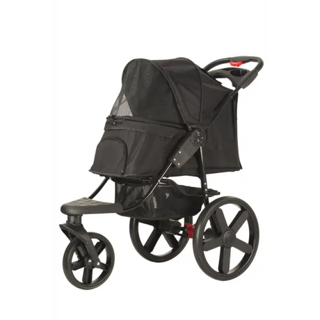 schwarzer Hundebuggy