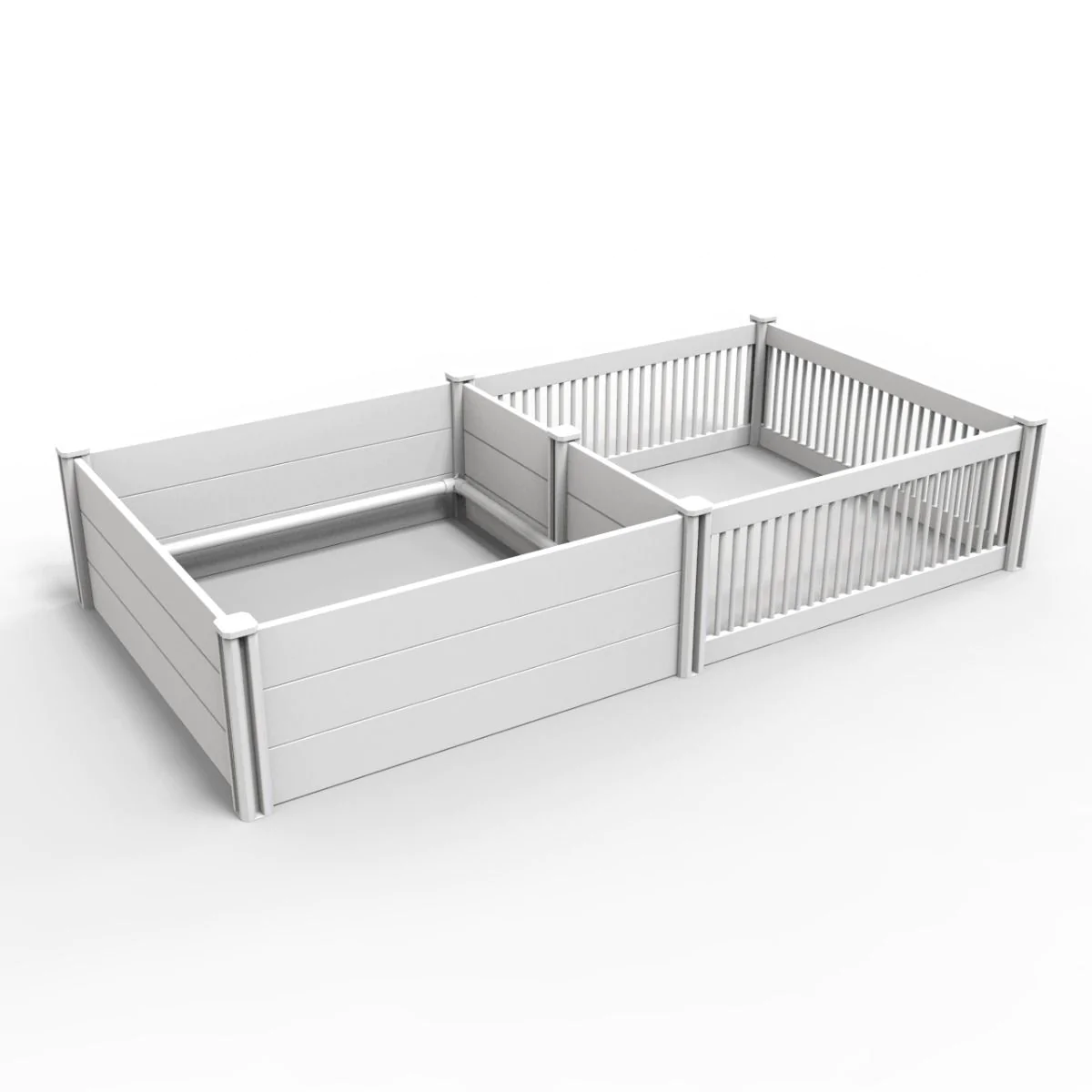 Wurfkiste weis aus Kunststoff