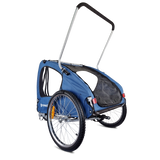 Fahrradanhänger Streamline - schwenkbares Vorderrad - blau
