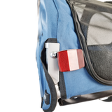 Fahrradanhänger Streamline - schwenkbares Vorderrad - blau