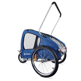 Fahrradanhänger Streamline - schwenkbares Vorderrad - blau