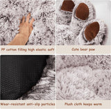 Topmast Luxe Hundekissen - Pfotenform -Farbe Taube