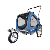 Fahrradanhänger Streamline - schwenkbares Vorderrad - blau
