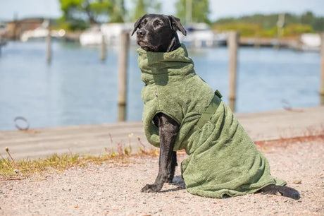 Hunde Bademantel Medea X - olive Wolters