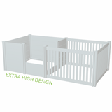 Wurfkisten mit Welpen Auslauf 46cm + 80cm höhe Topmast