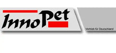 Innopet-Logo mit schwarzem stilisiertem Text und roten horizontalen Balken auf weißem Hintergrund.