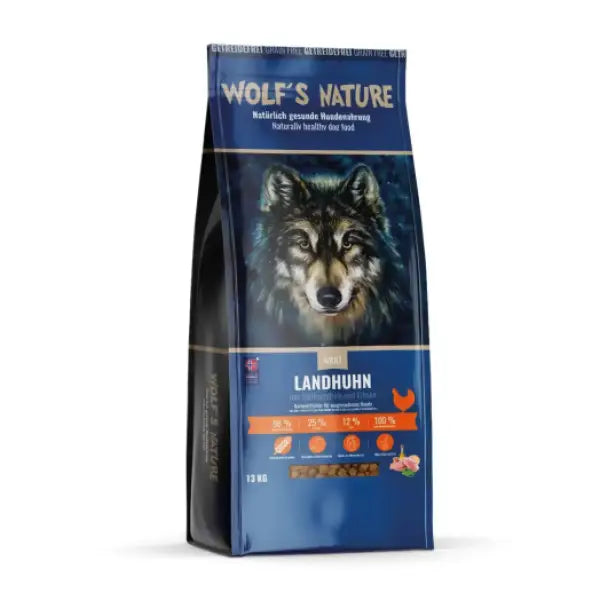 Wolf's Nature Adult Landhuhn | Trockenfutter - Hundefutter