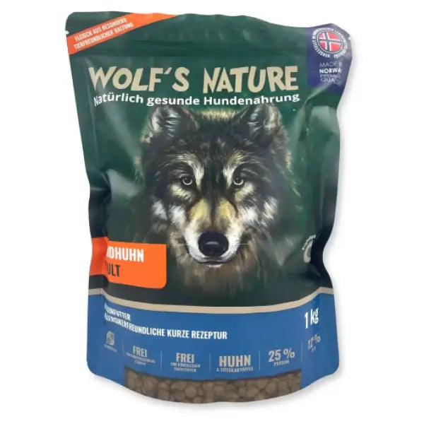 Wolf's Nature Adult Landhuhn | Trockenfutter - Hundefutter