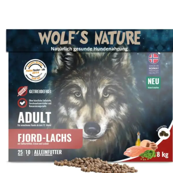 Wolf's Nature Fjord - Lachs Adult | Trockenfutter - Hundefutter